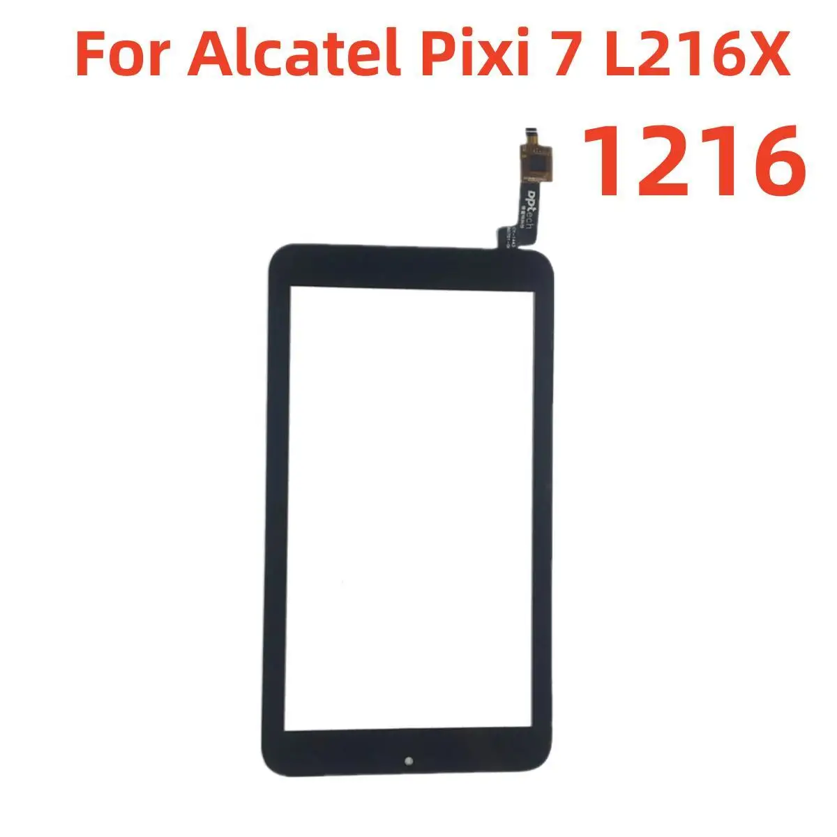 Com fita 7.0 Polegada digitador da tela frontal para alcatel pixi 7 l216x ot1216 1216 touchpad sensor do painel de toque