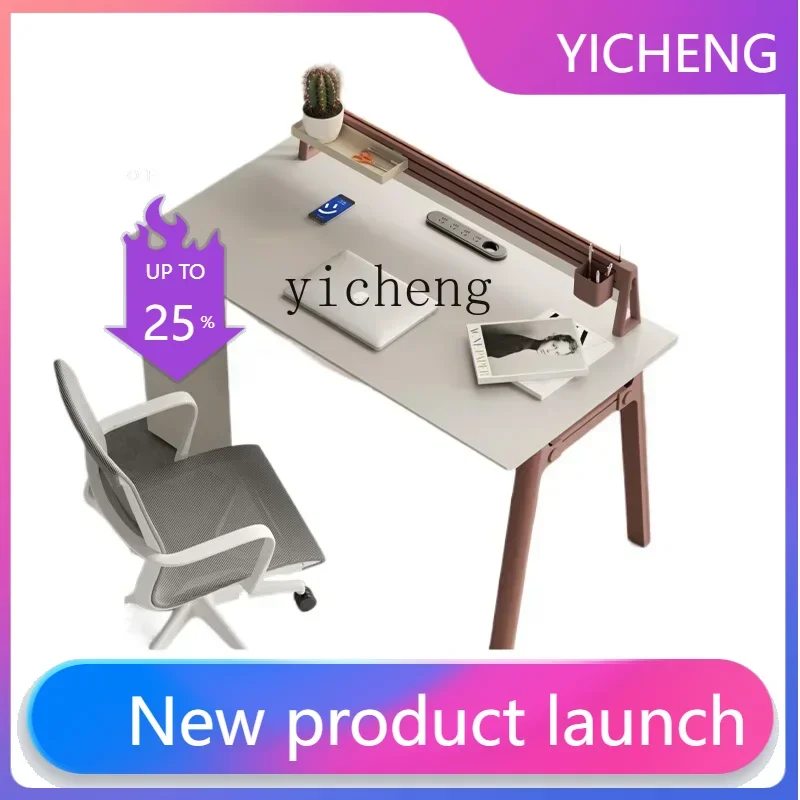 LYY Office Desk Simple Modern Single Screen Station Office Furniture with Side Cabinet