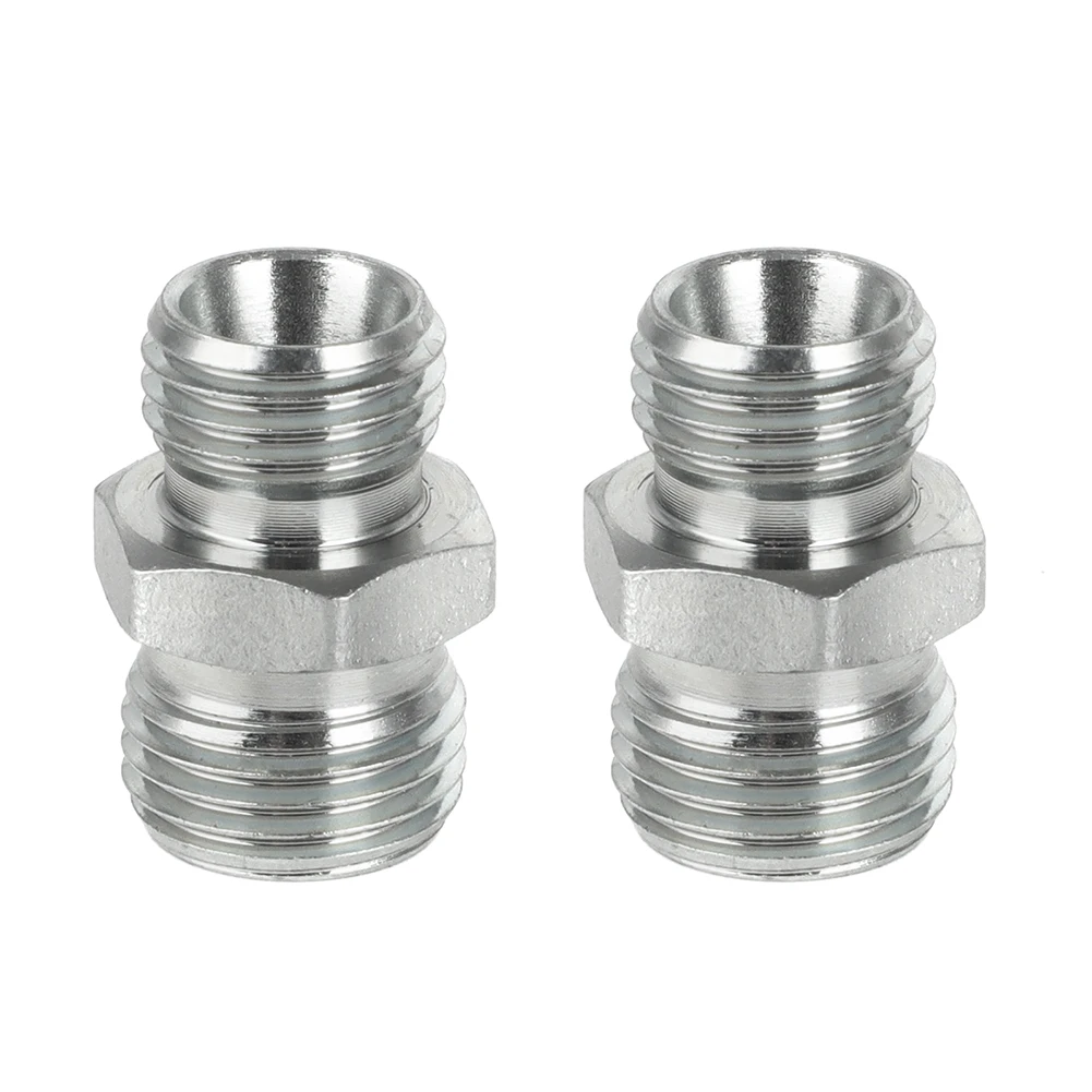 2PCS For Mini Excavator Hydraulic Attachment Fitting Adapters M14 - M16 115757