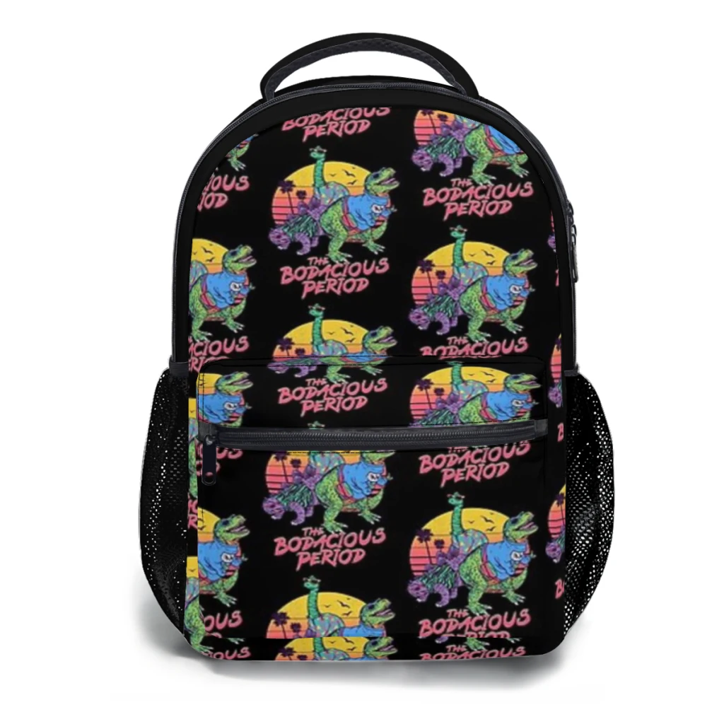 The Bodacious-Period Schoolbag para crianças, mochila estudantil de grande capacidade, desenhos animados, ensino médio, 17"