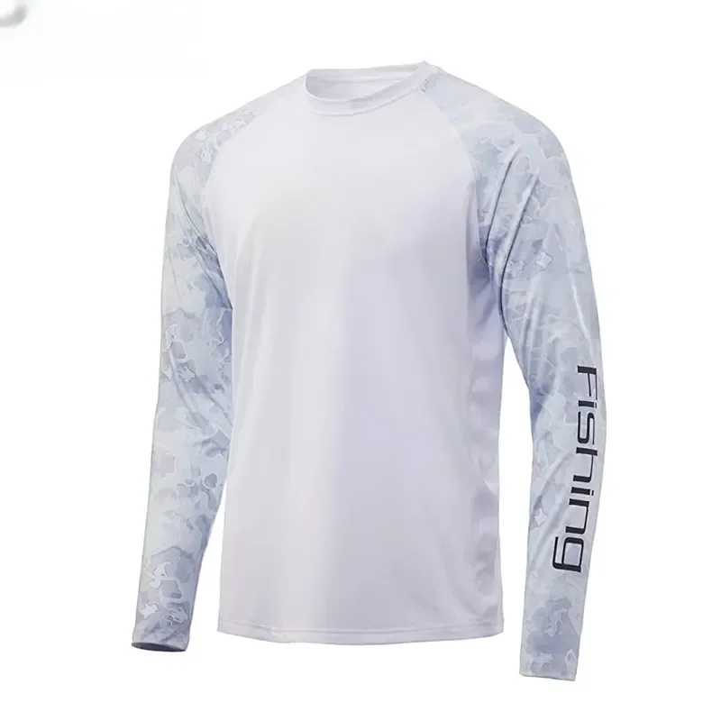 Fishing Shirts Men Long Sleeve Crewneck Sweatshirt Outdoor Uv Protection Breathable Fishing Clothing Camisa Pesca image 3