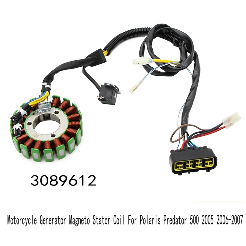 

Motorcycle Generator Magneto Stator Coil For Polaris Predator 500 2005 2006-2007 Motorcycle Accessories 3089612-A92D