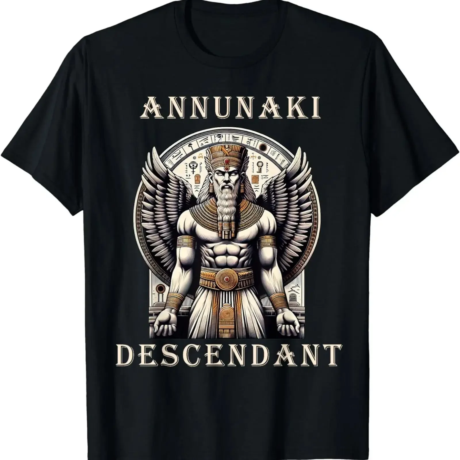 NEW Annunaki Descendant Al en God Ancient Sumerian Mythology T Shirt S 5XL vintage Washed designer clothes Stylish Casual