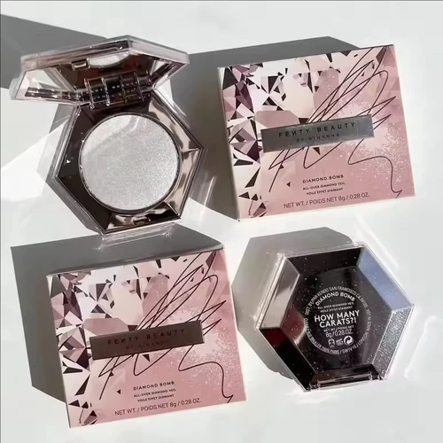 Imagen 2 del producto Fenty Beauty Set lápiz labial hidratante duradero diamante iluminación Facial polvo presentación contorno Facial palo polvo suelto