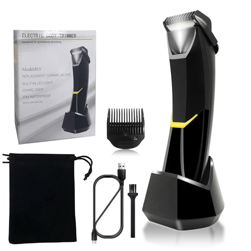 Men'S Intimate Hair Trimmer Razor Rechargeable Shaving Machine Hair Beard Electric Shaver For Men Ceramic Blade Cutting Machine