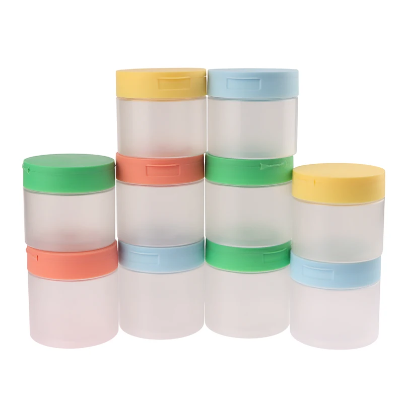 

1Pcs Portable Makeup Remover Cotton Cream Jar Lid Body Lotion Scrub Jar Cosmetic Container Travel Bottle 250/300/350ml