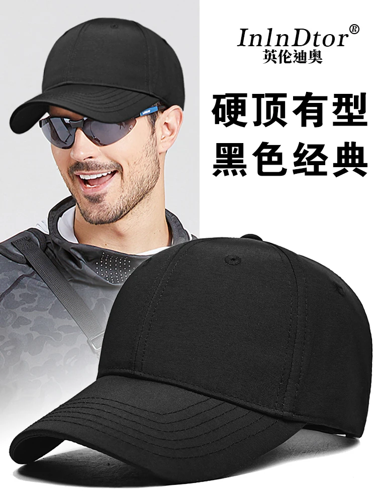 

InlnDtor big head circumference Quick drying waterproof baseball cap men's technology sunscreen duck cap UV protection sun cap