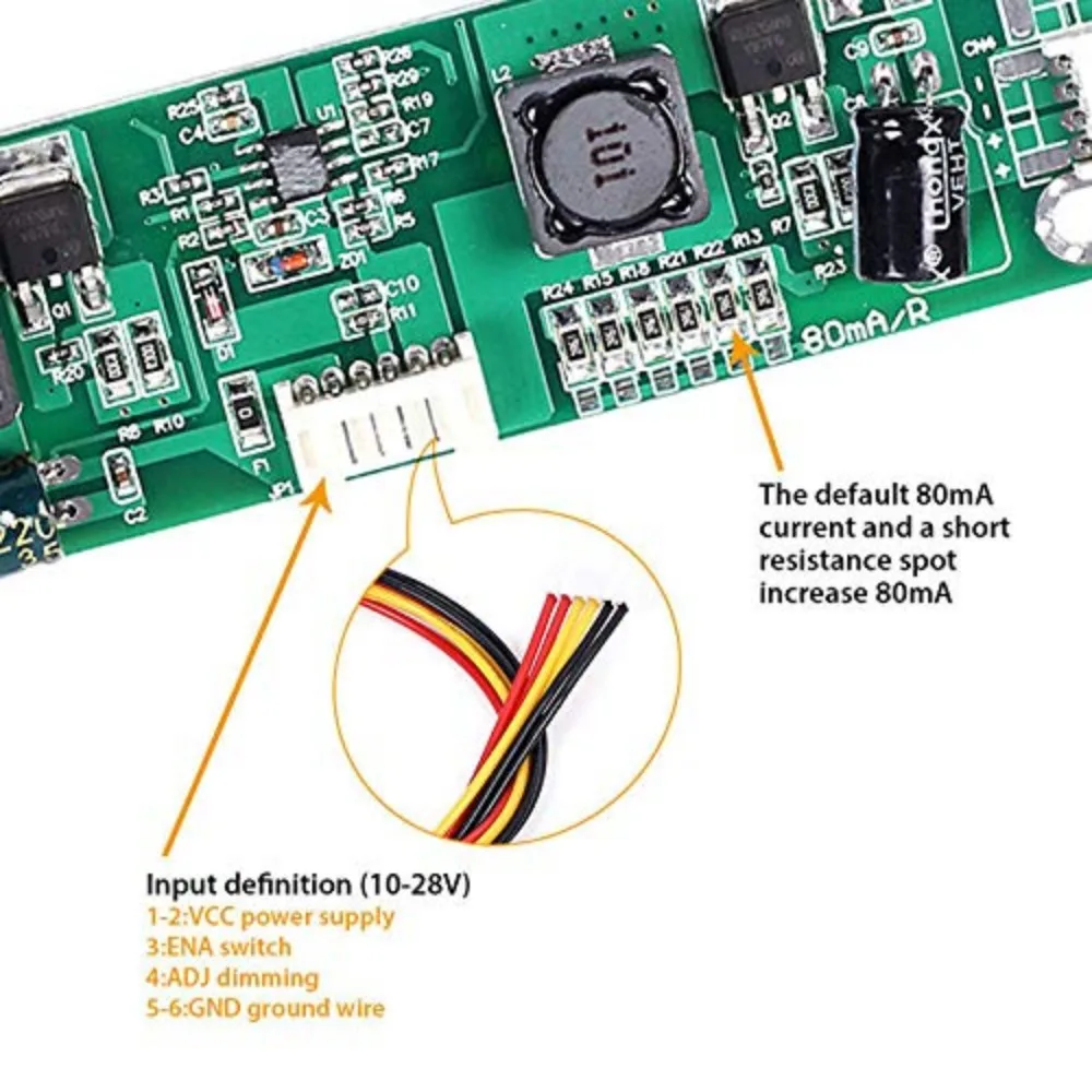Placa de retroiluminación de TV LED CA-266S 32-65 pulgadas LED inversor Universal 80-480mA placa de corriente constante