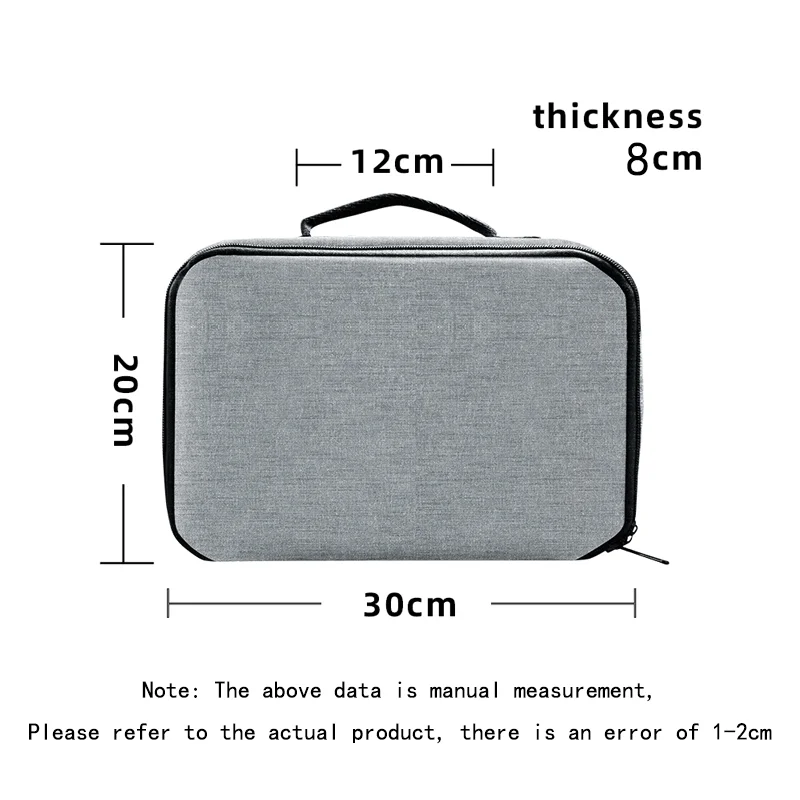 LEJIADA Projector Bag Daily Necessities Tools Camera Household Savings Gray Portable Waterproof Storage Projection Accessories