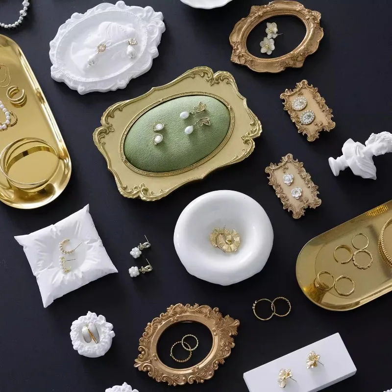 

Ретро лоток для ювелирных изделий, счетчик, лотки для хранения колец, маленькие ожерелья, браслет, дисплей, поддон, магазин, органайзер для ювелирных изделий, витрина, реквизит