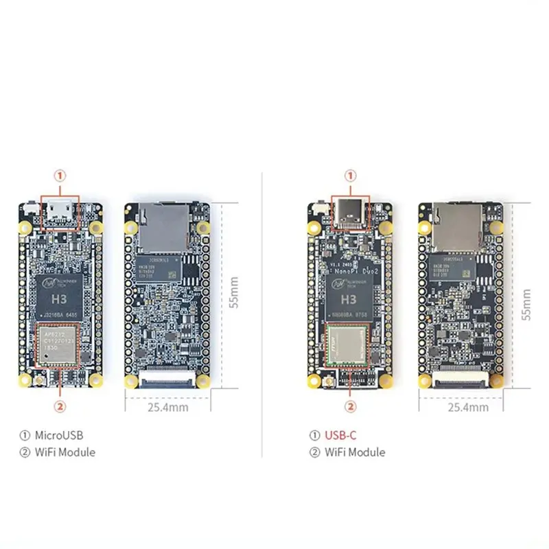 Summer sale 3X For Nanopi Duo2 V1.1 Development Board Allwinner H3 Iot Motherboard 512MB DDR3 RAM
