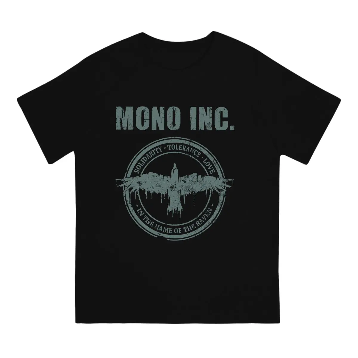 MONO INC. Solidarity-Tolerance-Love T-Shirts Men Mount Blade Funny 100% Cotton Tee Shirt Round Collar Short Sleeve T Shirt