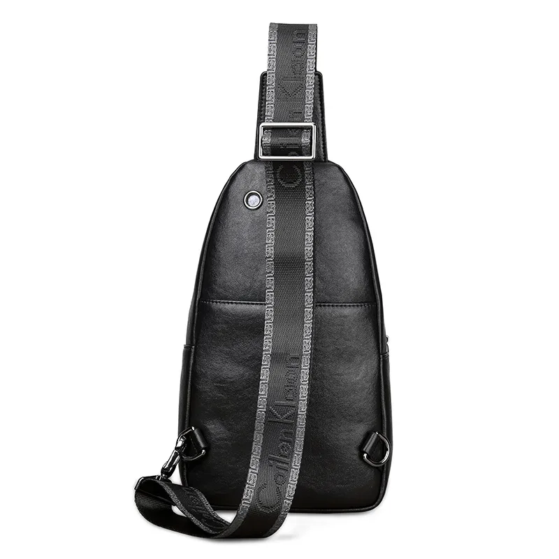 Männer Echte Leder Sling Tasche für Männer business Schulter Tasche männer Umhängetasche Tasche Schwarz Klassische Brust pack geldbörsen und handtaschen