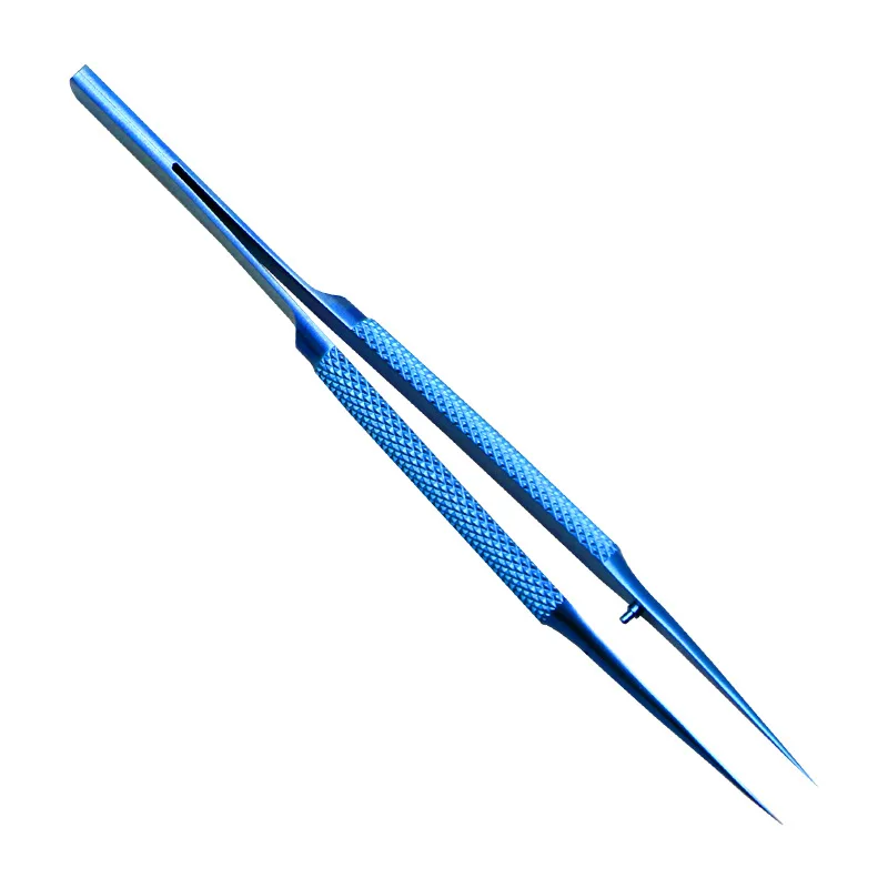

Пинцет с круглой ручкой из титанового сплава 14 см, микроскопические офтальмологические инструменты, заостренный P