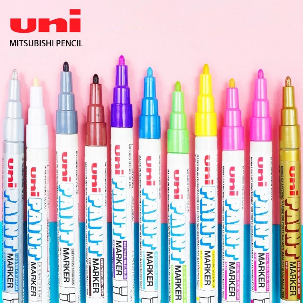 

1 Pcs Japan UNI Paint Marker Pen PX-21 Wedding Signature Touch Up Waterproof Graffiti Pen Highlighter Art Supplies Stationery