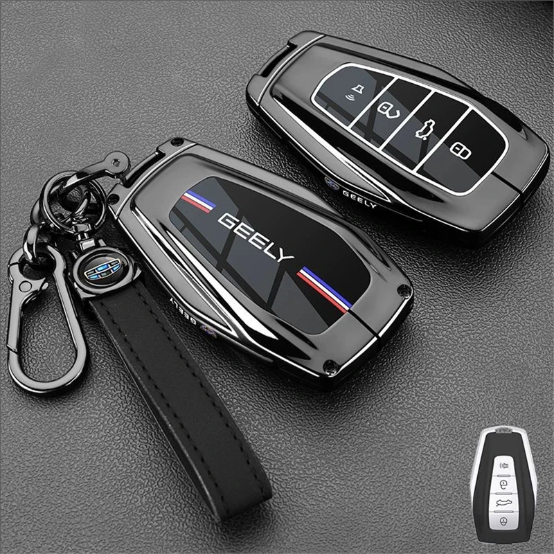 Auto Zink-legierung TPU Schlüssel Fall Halter Abdeckung Für Geely Coolray Monjaro Okavango Atlas Tugella Emgrand GT S Proton X50 X70 X6 X7 – Detail 5