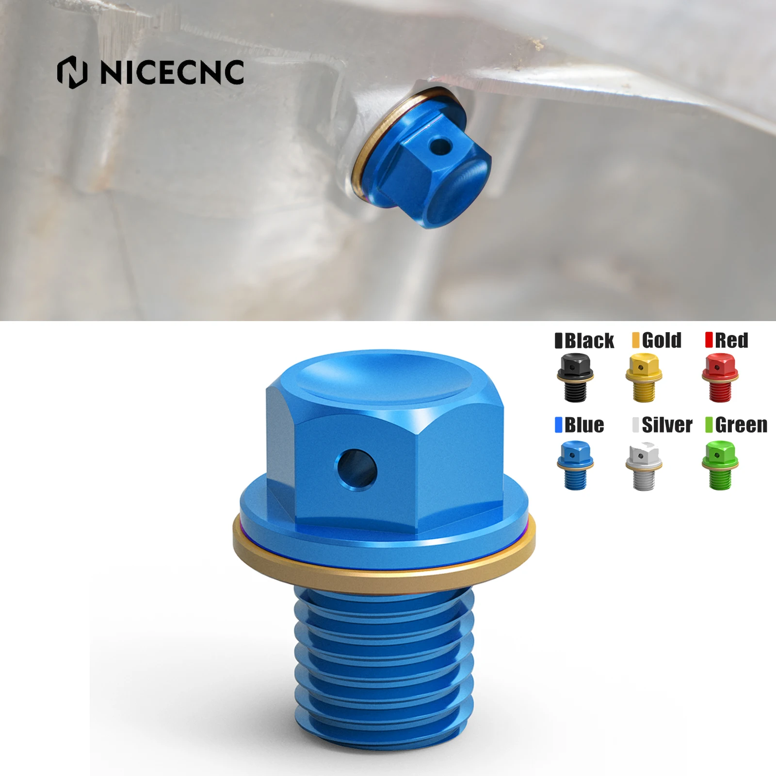 M12xP1.5 Magnetic Oil Drain Bolt For Yamaha YZ125 YZ250 YZ250X YZ 80 WR 250 WR250R WR250X YZF WRF 40 MT-25 MT-03 YZF-R2 YZF-R3