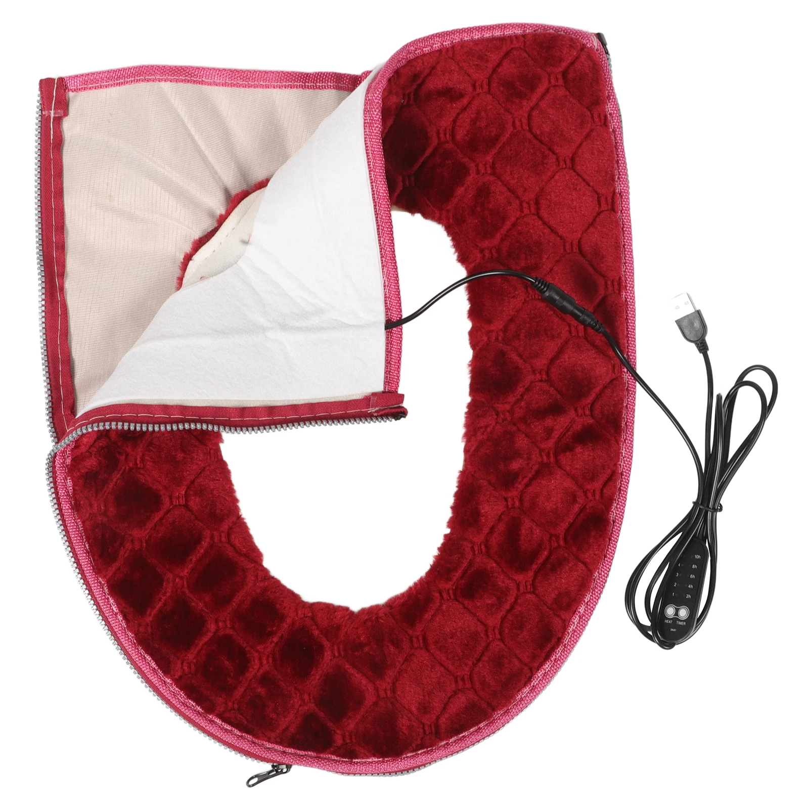 

Winter Household Heated Toilet Seat Pad Thickened Quick Heating USB Plug-in Toilet Seat Mat Cushion Constant Temperature