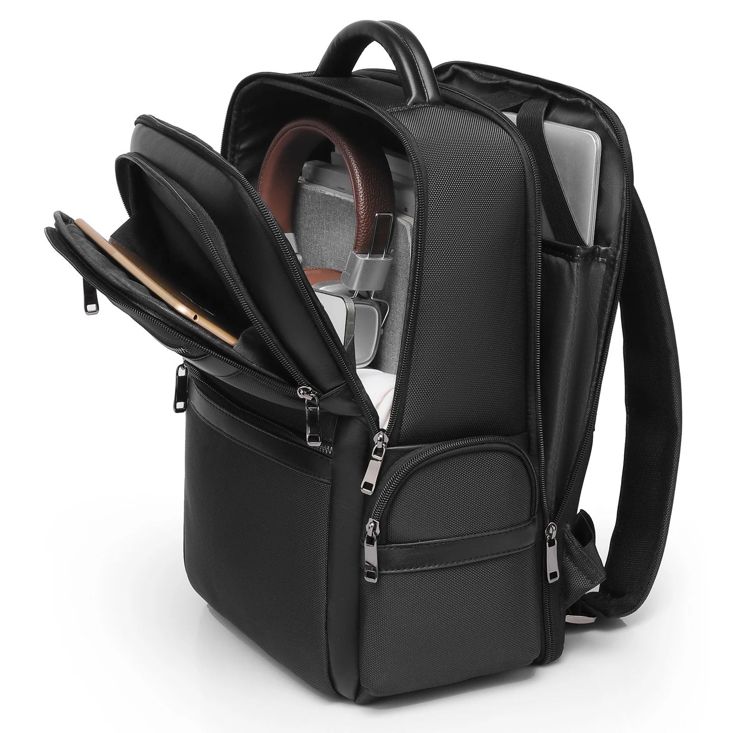 New High Quality ballistic nylon180 Degree Opening and Closing Men's Business Backpack Multifunctional Laptop Backpack Schoolbag view 3