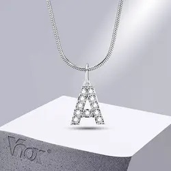Vnox A-Z Women Initial Necklaces, 26 Letters Alphabet Pendant with Snake Chain, Elegant Dainty Holiday Jewelry Collar