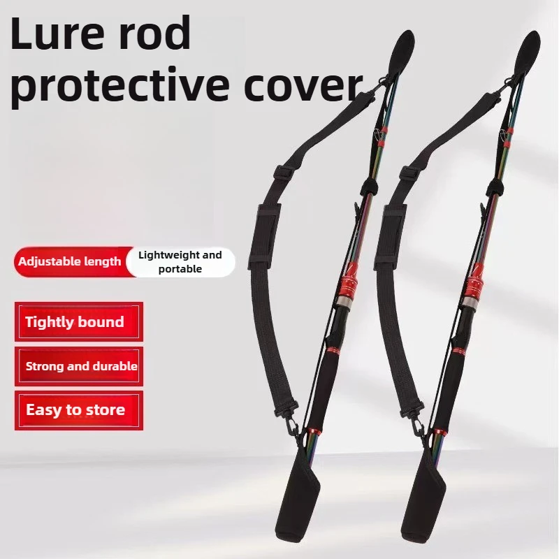 Adjustable Fishing Rod Storage Bag Portable Shoulder Belt Protector for Reel and Rod Fishing Accessories 1 Piece