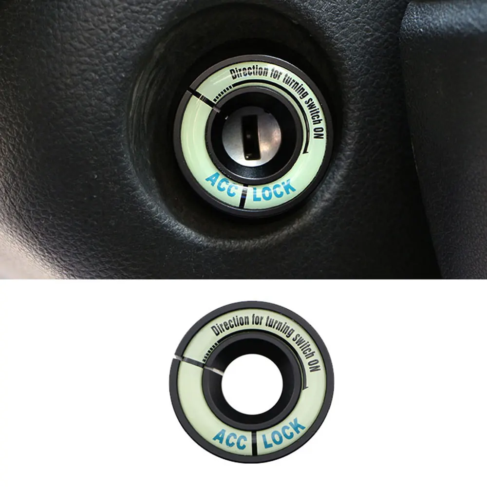 Luminous Car Ignition Key Lock Keyhole Decoration Ring for Volkswagen Vw Golf 6 MK6 Golf 7 MK7 VII Accessories