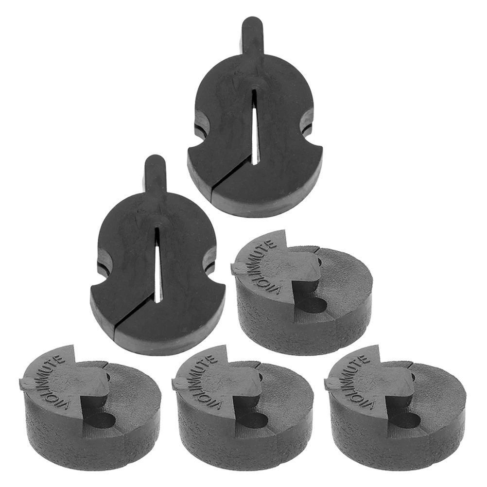 

Violin Mute Musical Instrument Pad Accessories Muffler Practice Reduce for Rubber