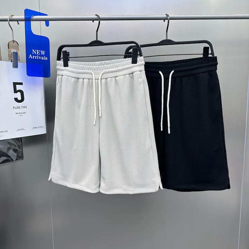 

Мужские летние повседневные трикотажные шорты Bird Poer средней длины с прямыми штанинами, простые, стильные, спортивные, городские, элегантные