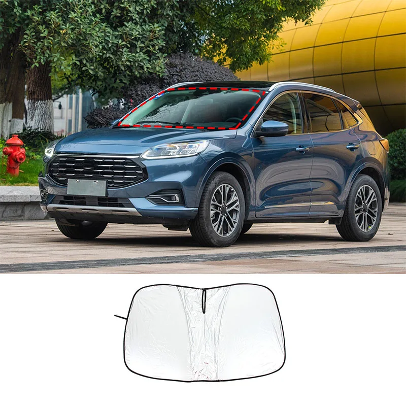 

cheya Aluminum Foil/Silver Tape Car Window Sun Shade Block UV Rays Sun Visor Protector for Ford Escape 2013-2023 Accessories