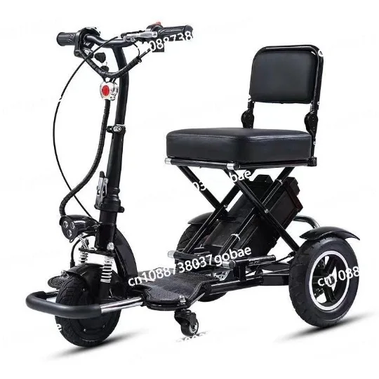 

Folding Elderly Electric Tricycle Scooter Household Single Four-wheeler Battery Moped Battery Car