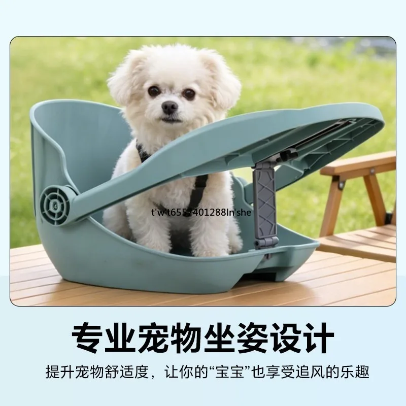 Foldable Front Bicycle Pet Seat Basket, Bike Pet Carrier for Dog Cat, Portable Front Mount Pet Travel Holder