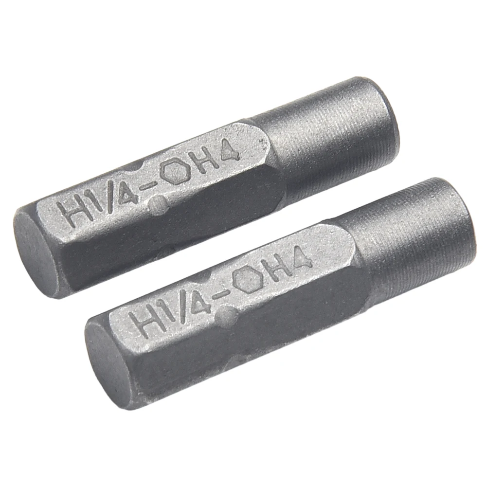 2pc 6.35mm 1 4  Insert Bit Adapter To System 4mm Hex Shank Bit Adapter Electric Screwdriver Tool Bit Socket Adaptor Holder