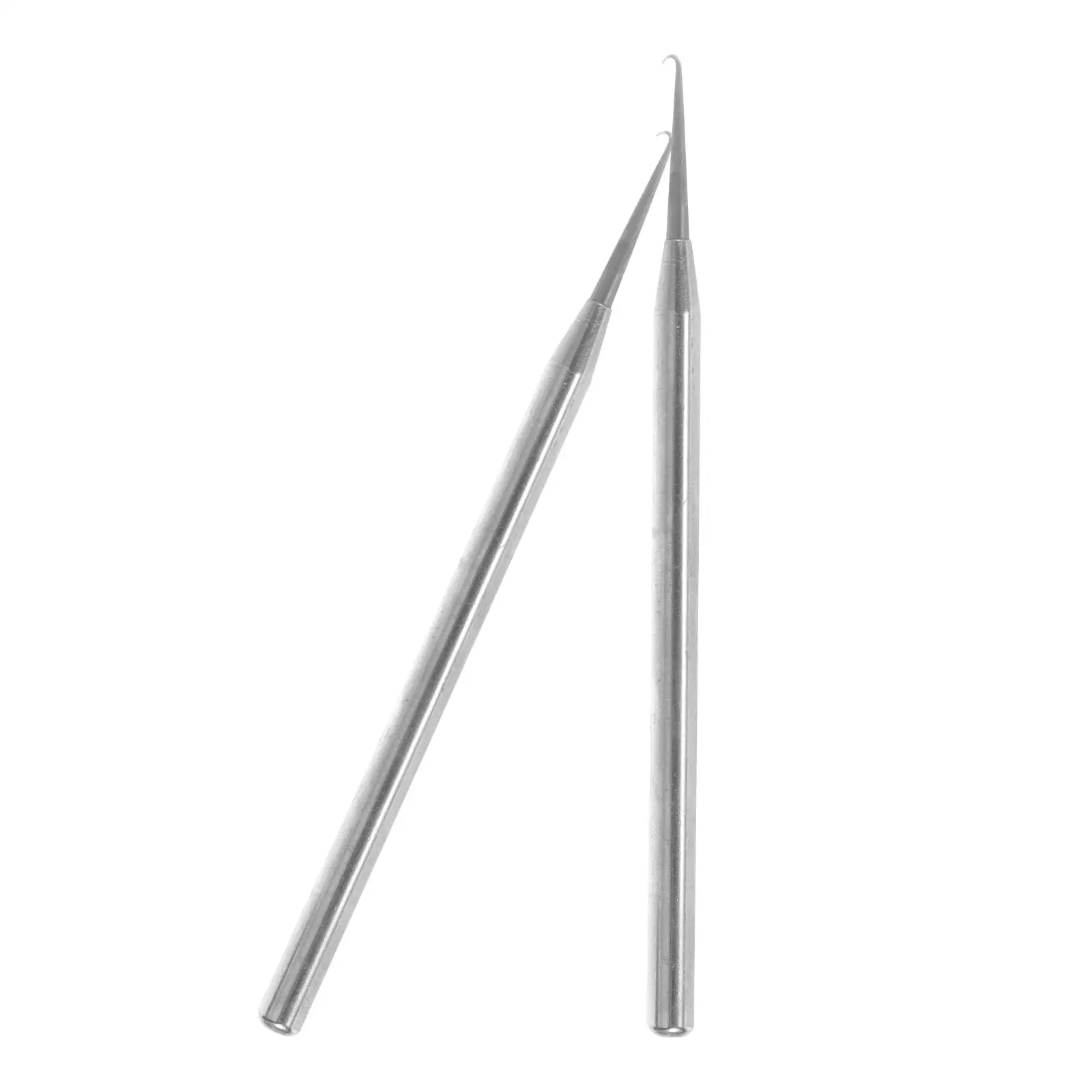 

2 Pcs Eyeglasses Repairing Tool Tools for Replacement Hook Needle Silver Half-frame