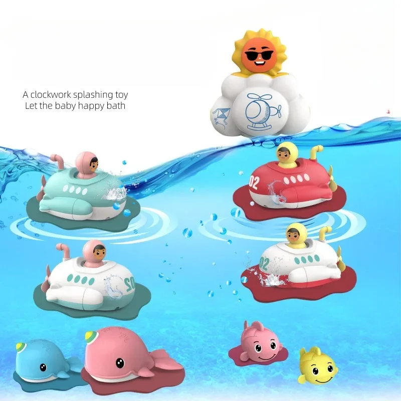 

Bath Toy Children's Water Play Toy Cute Whale Carp Jet Submarine