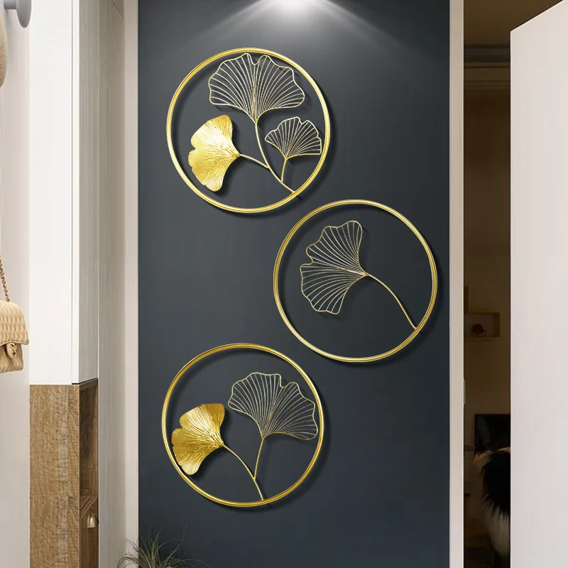 

New Chinese style round wall hanging background wall decoration wall decoration bedroom dining room creative pendant decoration