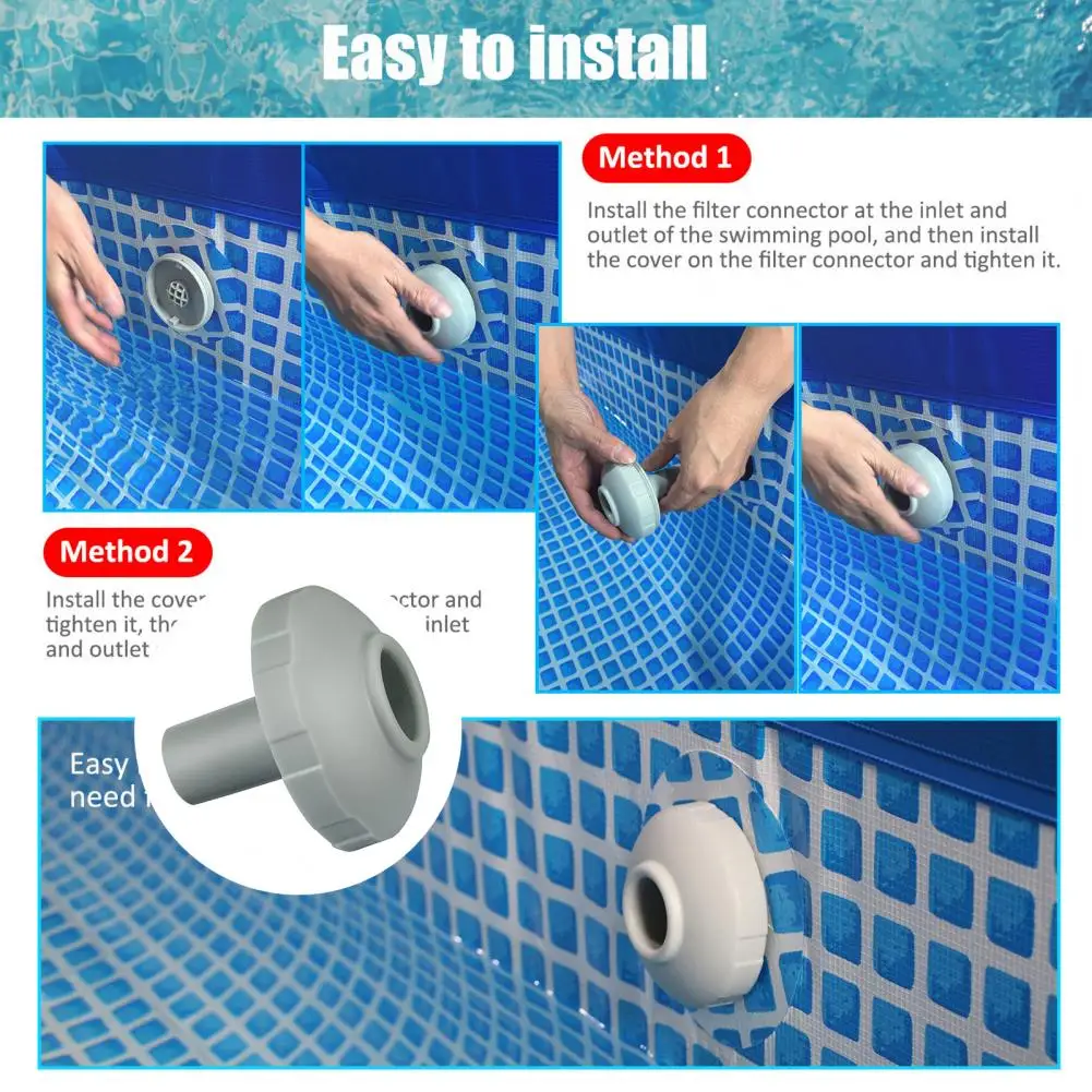 Large Dirt Interception Capacity Pool Hose Connector Above Ground Swimming Pool Spray Filtration Connector