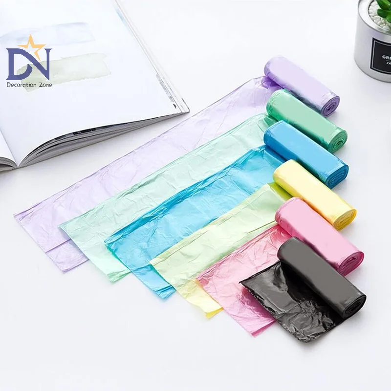 5 Rolls 1 Pack 100Pcs Household Disposable Trash Pouch Kitchen Storage Garbage Bags Cleaning Waste Bag Plastic Bag