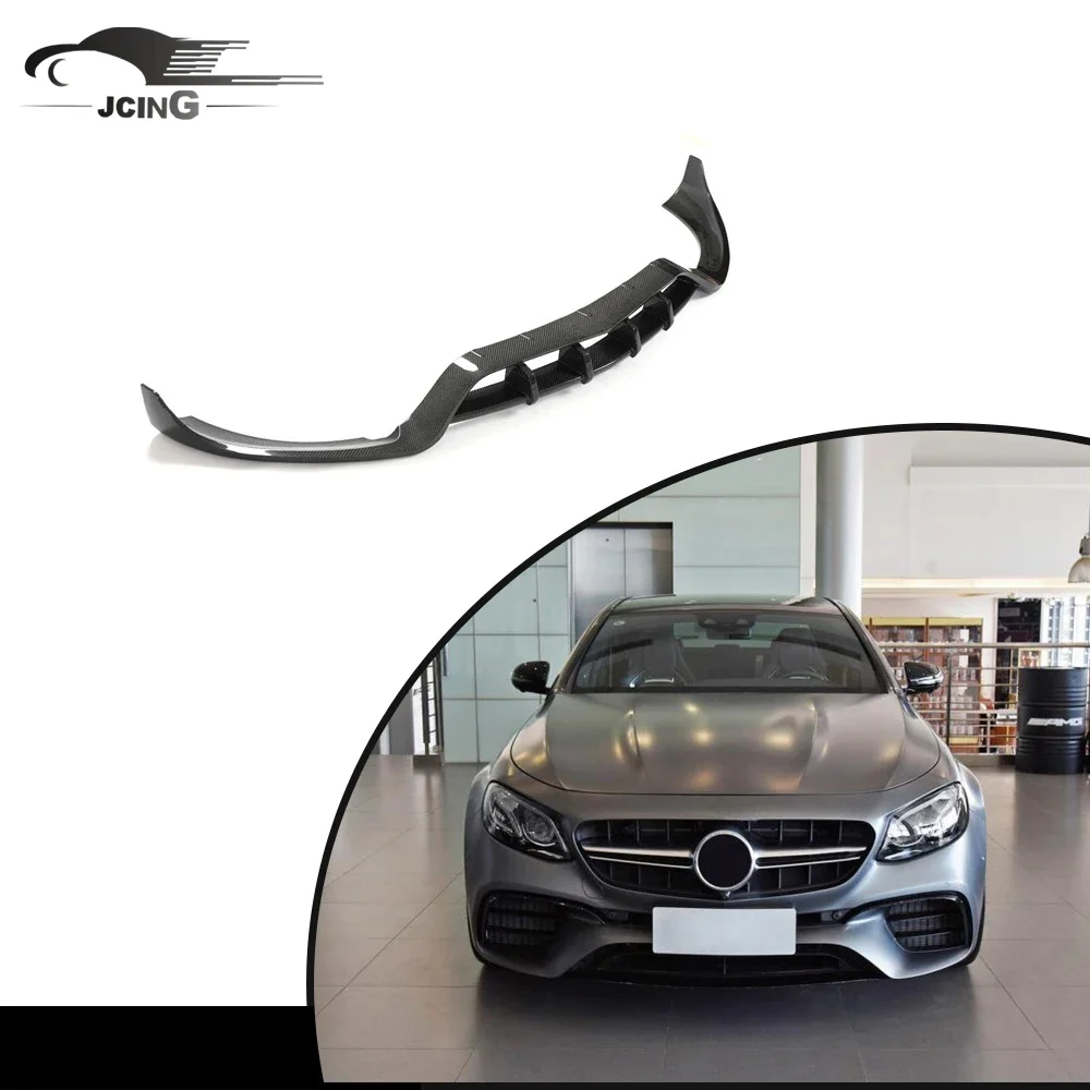 Carbon Fiber W213 Front Bumper Lip Splitter Spoiler For Mercedes Benz W213 E63 AMG S 2016 - 2019