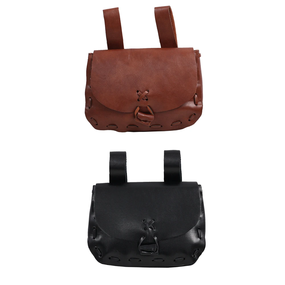 中世のウエストベルトとポーチバッグ PU レザーサドル財布男性女性スチームパンクバイキング海賊コスチューム