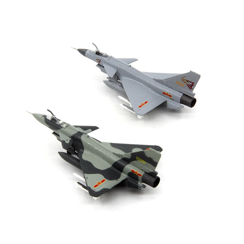 Military aircraft Snapdragon fighter 1/144 Raptor fighter J15 J-10 H6 alloy finished aircraft model with bracket Collection Gift