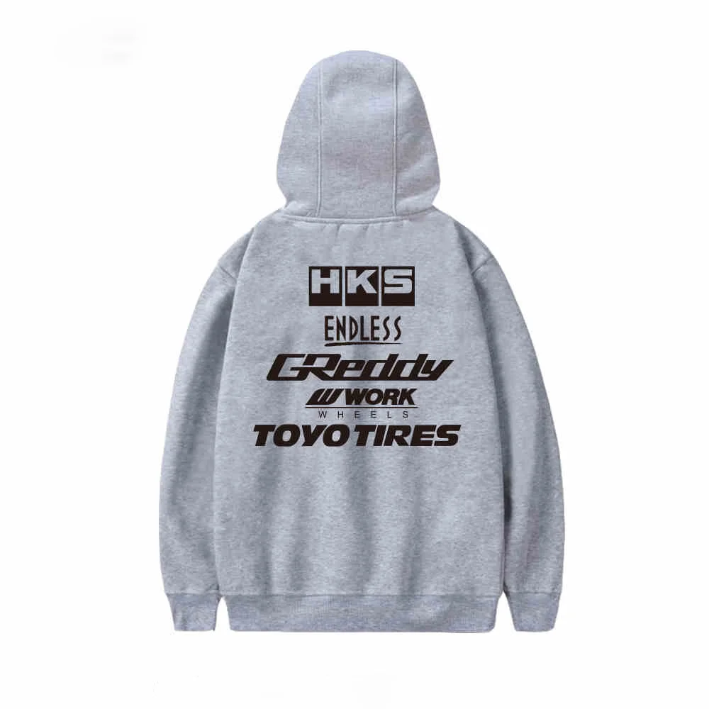 New Arrivals Autumn and Winter Japanese JDM Modified Car Style HKS ENDLESS Pure Cotton Adult Racing Sport Unisex Pullover