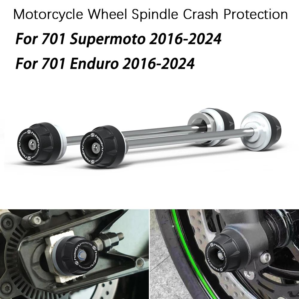 

Rear Front Axle Fork Crash Slider For Husqvarna 701 Supermoto & 701 Enduro Motorcycle Wheel Protector