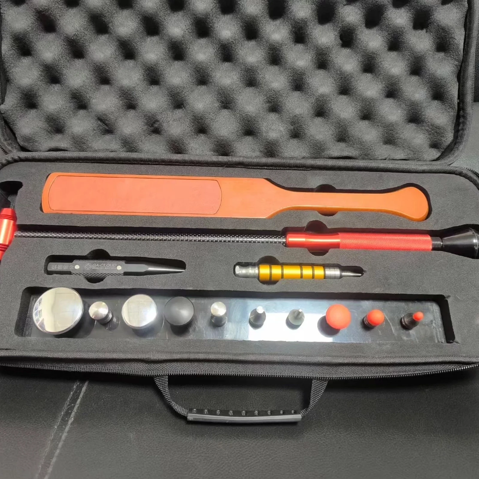 Dent Repair Tool Kit, Multi-Head Leveling Hammer, Paintless Dent Repair Hand Tool for Removal Hail