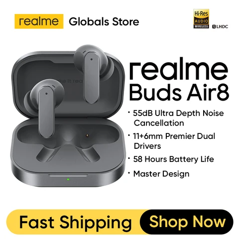 Наушники realme Buds Air8 с активным шумоподавлением — фото товара