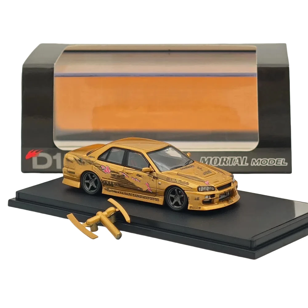 

MORTAL 1/64 for BLITZ D1 SKYLINE ER34 URAS K5-660R MJ STYLE Drift Car Miniature Diecast Toys Car Models Collection Gifts
