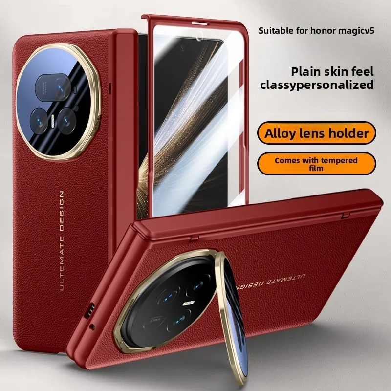 

Роскошный защитный чехол на петлях для Honor Magic V5 V 5 2025, официальный противоударный чехол на заднюю панель, чехол с подставкой
