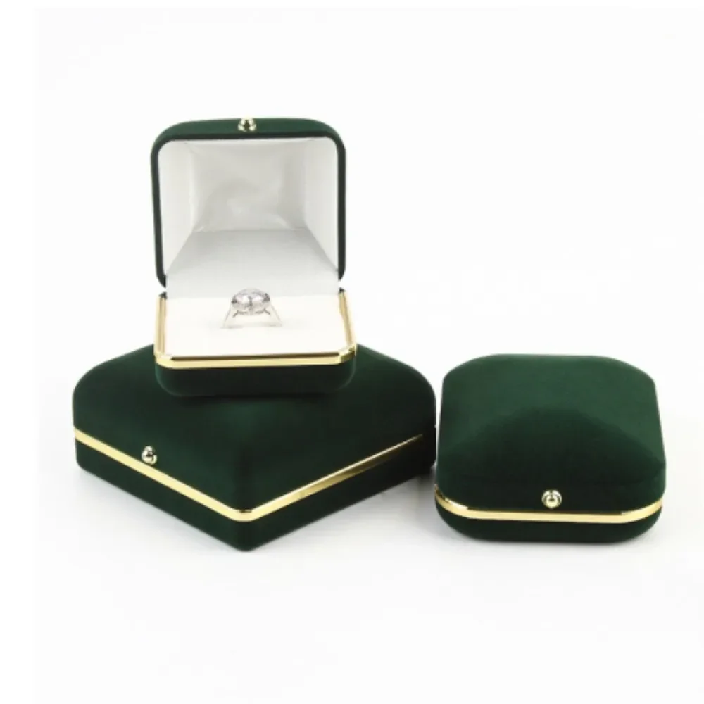 高品質 Velet ジュエリーオーガナイザーボックスリングネックレスブレスレットペンダント収納ディスプレイプノンペンウェディングギフトジュエリーボックス