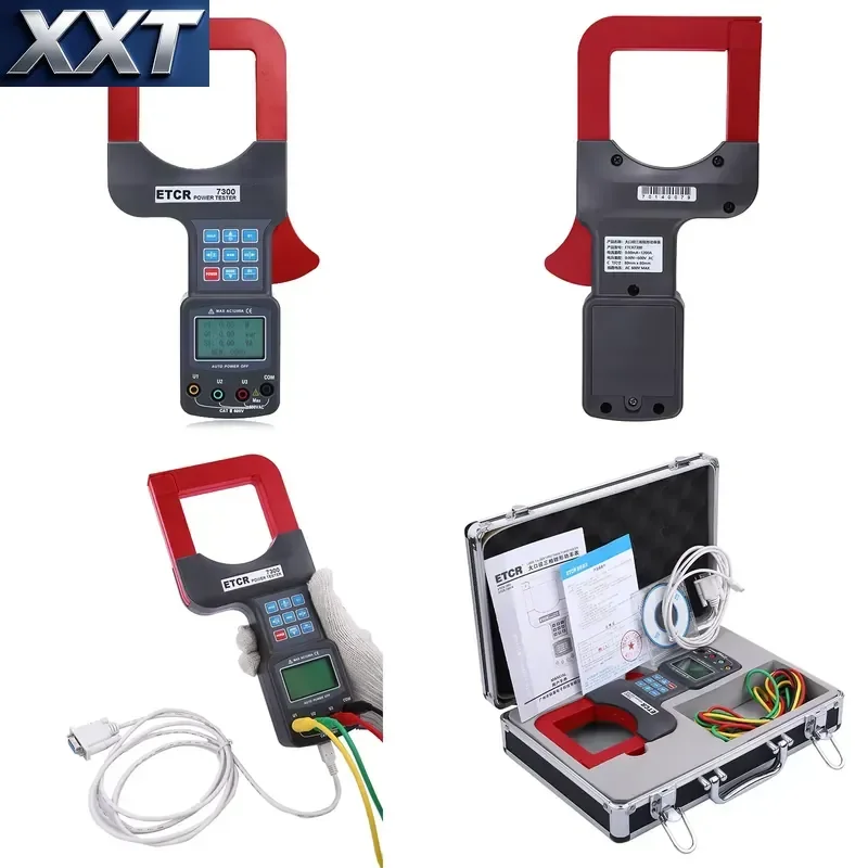 XXT ETCR7300 3-phase Digital Power 0.00V~600V Large Caliber Three Phase Power Clamp Meter