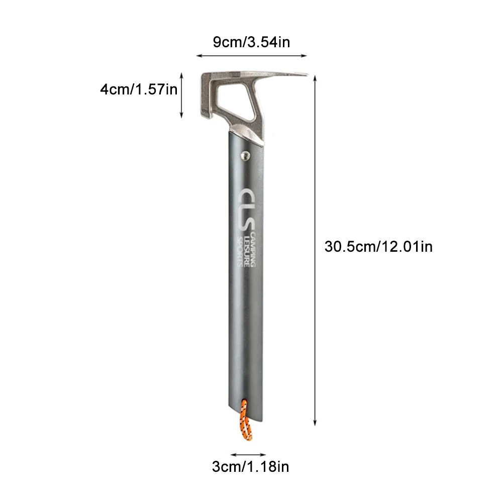 Outdoor Camping Tent Peg Hammer Tent Hammer Lightweight Nail Puller Stakes Nail Puller Hammer Multi-Functional Tent Stake Hammer