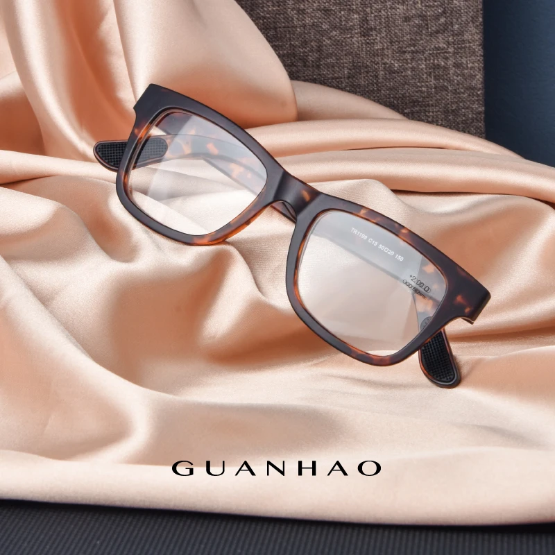 

Guanhao Brand Men's Thick Frame Large Frame Reading Glasses Vintage Round Frame Clear Elderly Glasses Women's Presbyopia Glasses